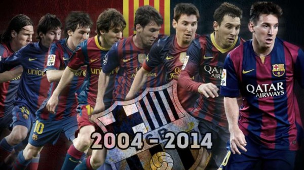 10 years Barcelona number 10